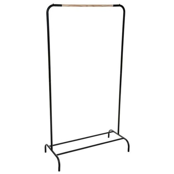 Portant a vetement simple - H 149 cm - Noir