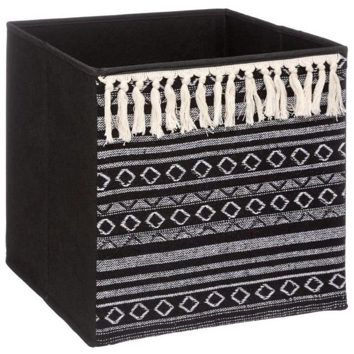 Boîte de rangement/tiroir pour meuble en tissu 31x31 cm - Ethnique po