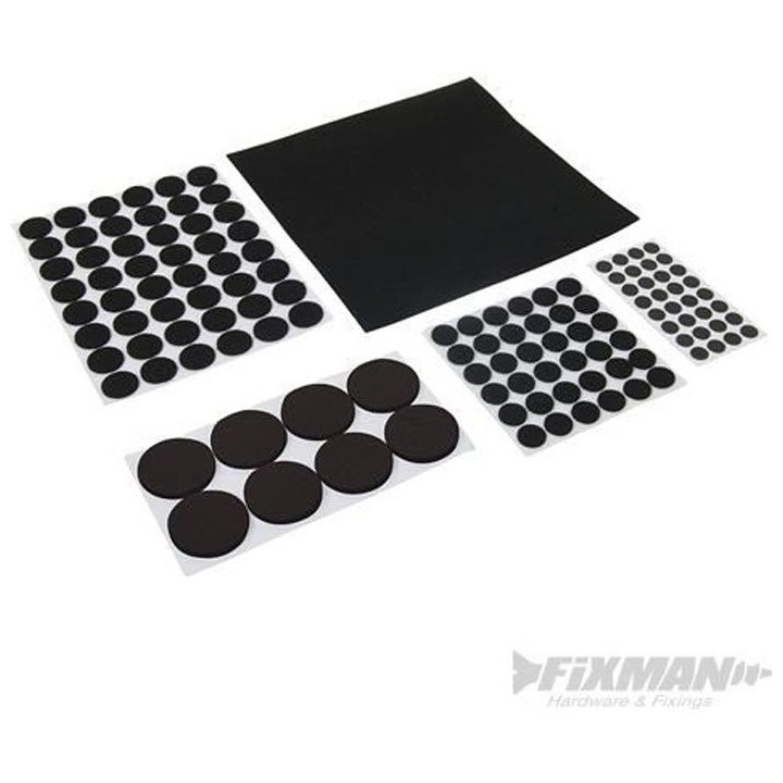 Patins autocollants en feutre, 125 pcs