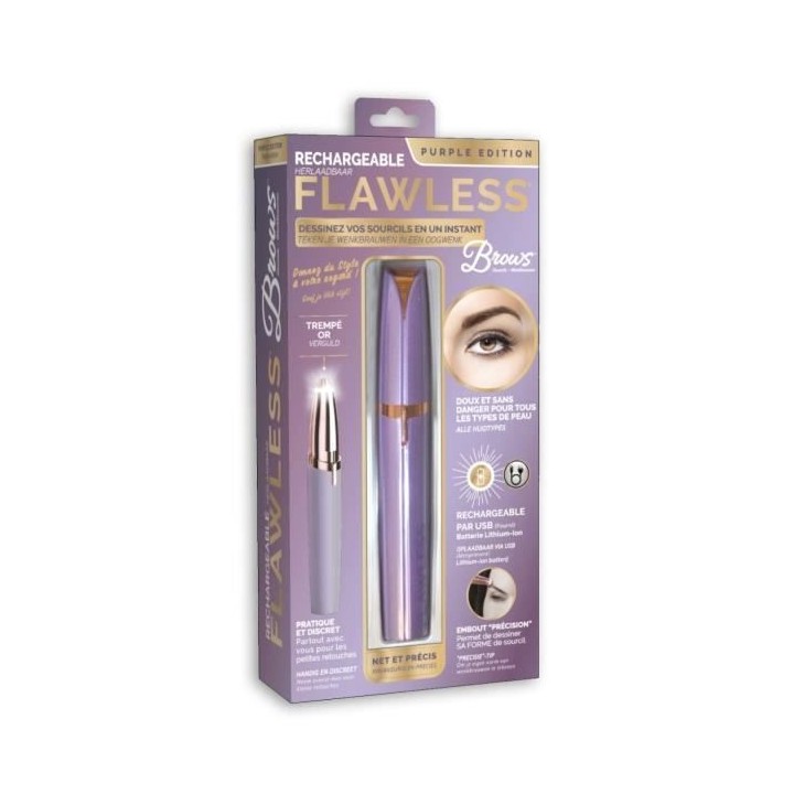 FLAWLESS - Epilateur Sourcils - USB Rechargeable - dessinez vos sourci
