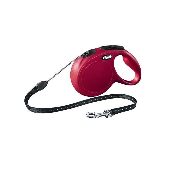 Laisse Flexi New Comfort Cordon Xs Rose 3 metre