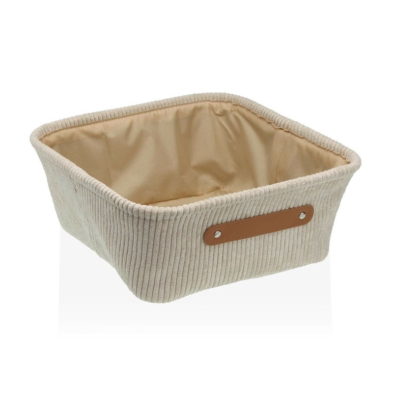 Panier Versa Corduroy Beige Textile 32 x 13,5 x 32 cm