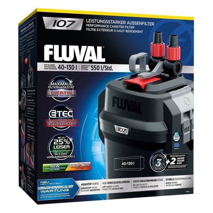 FLUVAL Série 7 107 Filtre d'extérieur pour aquarium