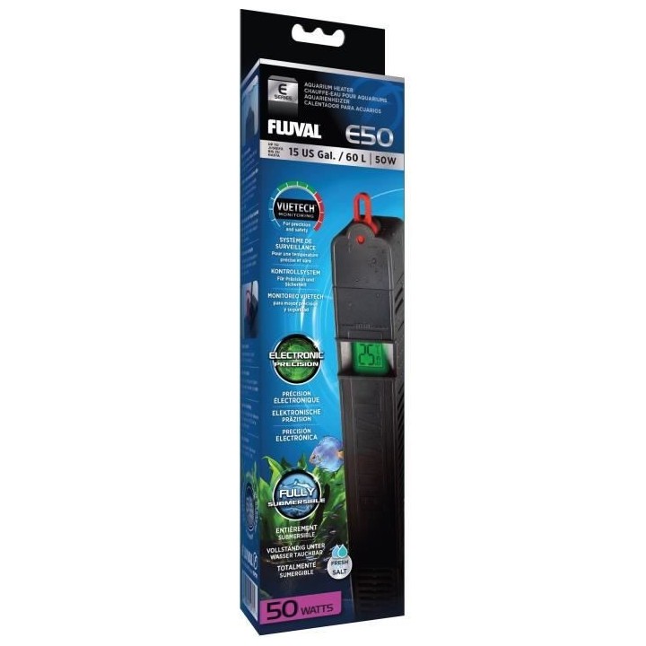 FLUVAL Chauffe-eau 50W - Pour poisson