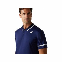 Polo à manches courtes homme Asics Court Bleu foncé