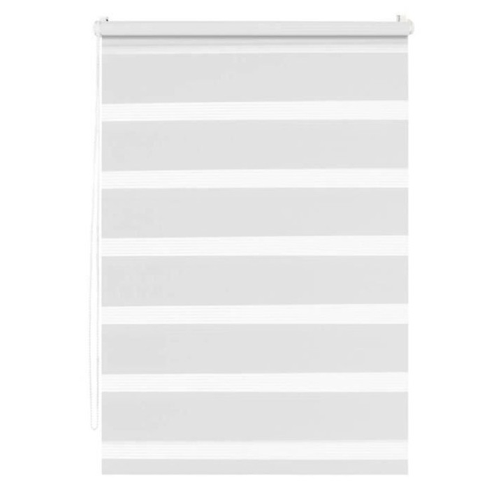 Store enrouleur Jour Nuit a clipser - Blanc - 100% Polyester - MADECOS