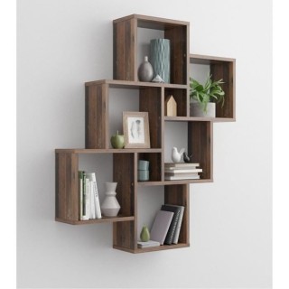 LAURIO 2 Etagere murale 6 compartiments - 81,5 x 94,5 x 16 cm - Pannea