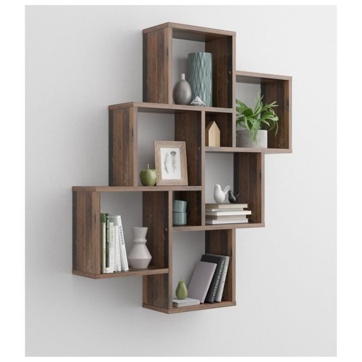 LAURIO 2 Etagere murale 6 compartiments - 81,5 x 94,5 x 16 cm - Pannea