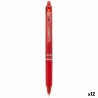 stylo à encre liquide Pilot Frixion Clicker Rouge 0,4 mm (12 Unités)