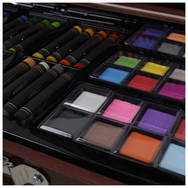 MGM - Main d'artiste - Malette de loisirs créatif a tiroir - 140 piec