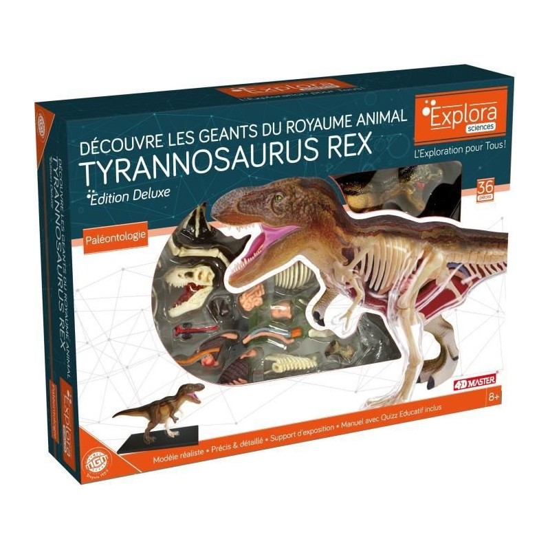 Jeu scientifique Paléontologie T-REX dinosaure - Edition deluxe - MGM - Explora sciences