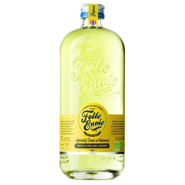 Folle Envie Apéritif Bio et Français 75 cl