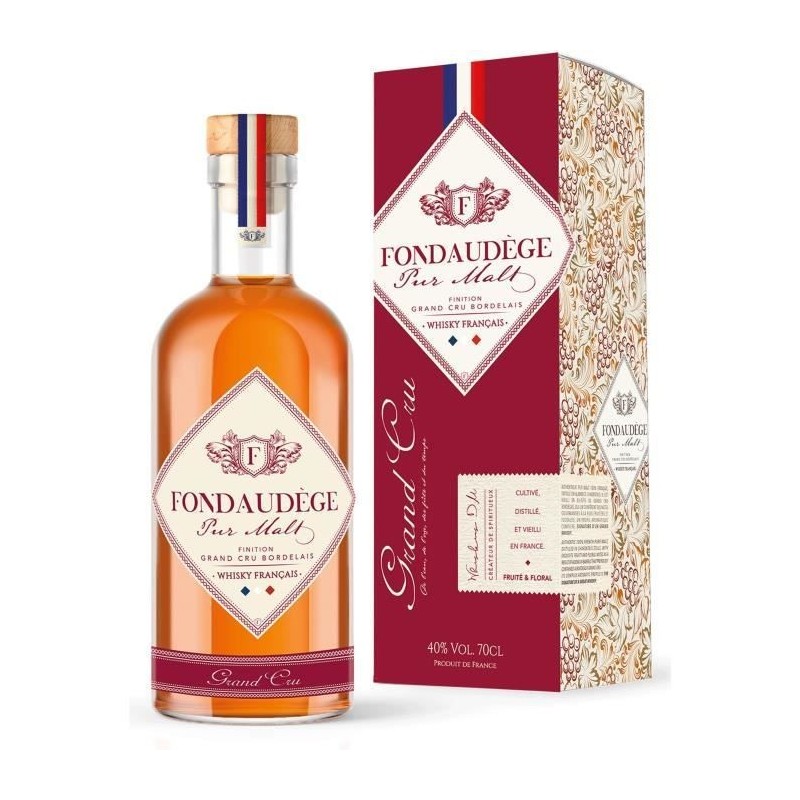 Fondaudege - Vieillissement Grand cru Bordelais - Whisky - 40,0% Vol. - 70 cl