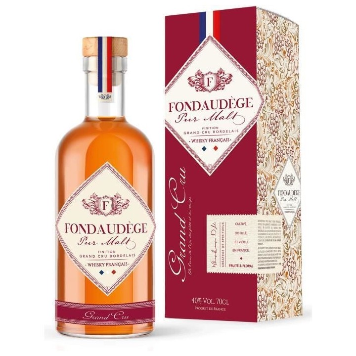 Fondaudege - Vieillissement Grand cru Bordelais - Whisky - 40,0% Vol.