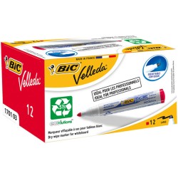 marqueur craie liquide Bic Velleda Ecolutions 1701 Rouge (12 Unités)