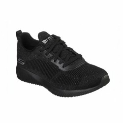 Chaussures de sport pour femme Skechers Bobs Squad Total Glam Noir