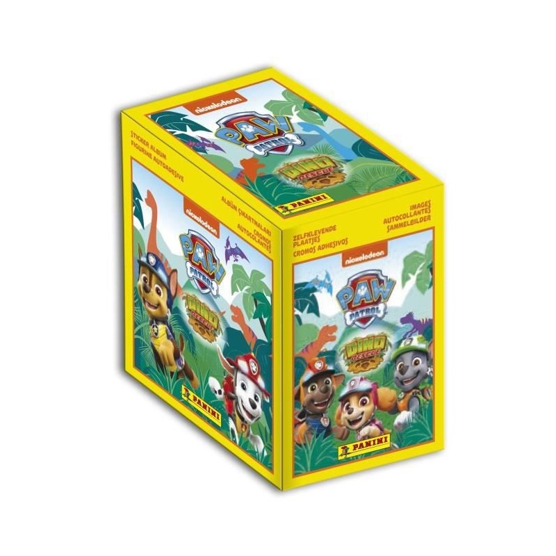 LA PAT'PATROUILLE Dino Rescue - Boite de 50 pochettes - PANINI Carte a collectionner