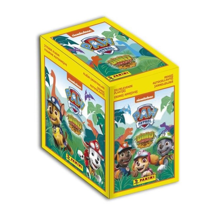 LA PAT'PATROUILLE Dino Rescue - Boite de 50 pochettes - PANINI Carte a