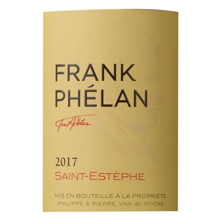 Franck Phélan 2017 Saint Estephe - Vin rouge de Bordeaux
