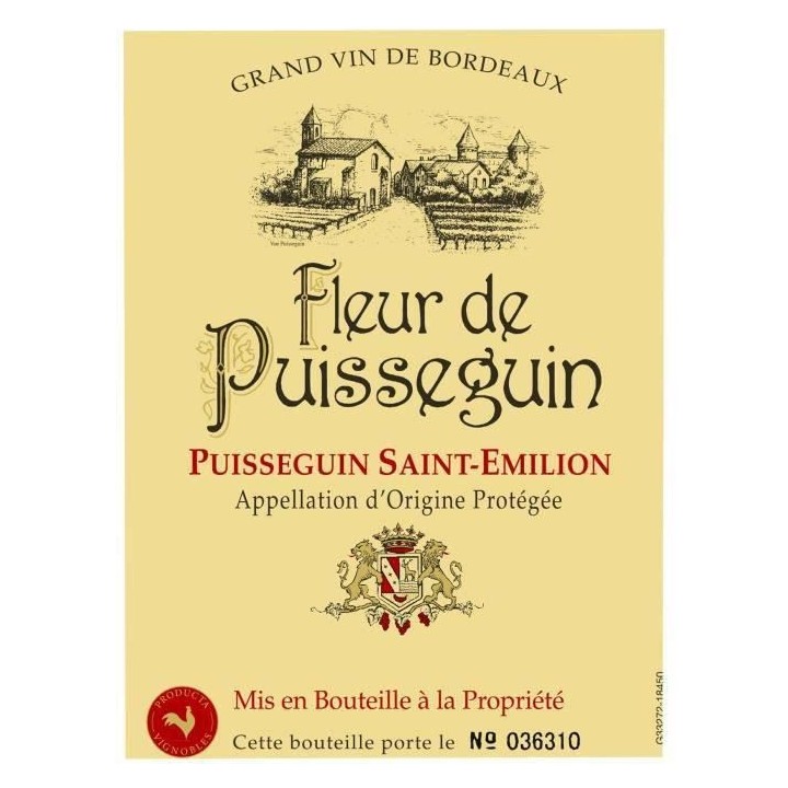 Fleur de Puisseguin 2019 Puisseguin Saint-Emilion - Vin rouge de Borde