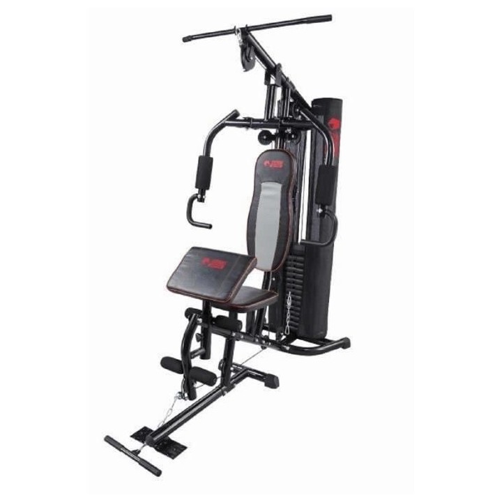 O'FITNESS Presse de Musculation avec Pupitre et 76kg poids inclus