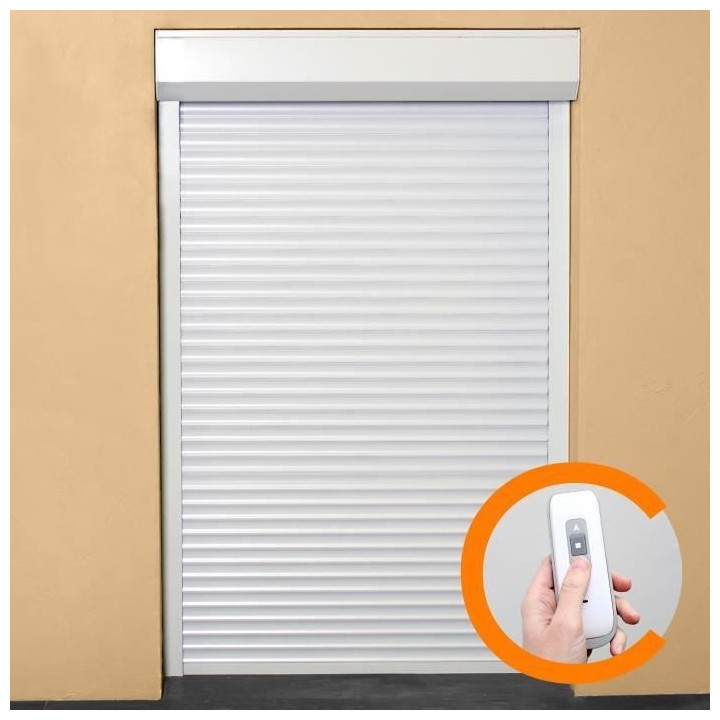 Volet roulant H220 x L180 cm en aluminium recoupable en largeur et hau