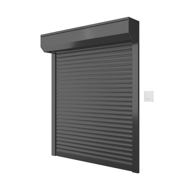 Volet roulant H140 x L120 cm en Aluminium recoupable en largeur et hau