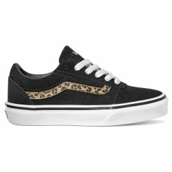 Chaussures casual enfant Vans Ward Suede Noir Léopard