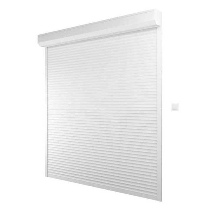 Volet roulant H220 x L240 cm en Aluminium recoupable en largeur et hau
