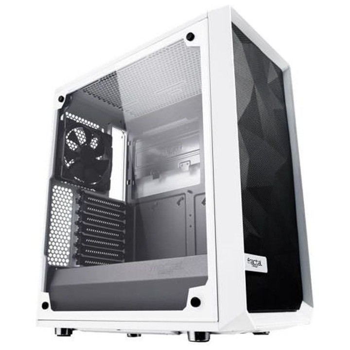 FRACTAL DESIGN BOITIER PC Meshify C - Blanc - Verre trempé - Format A