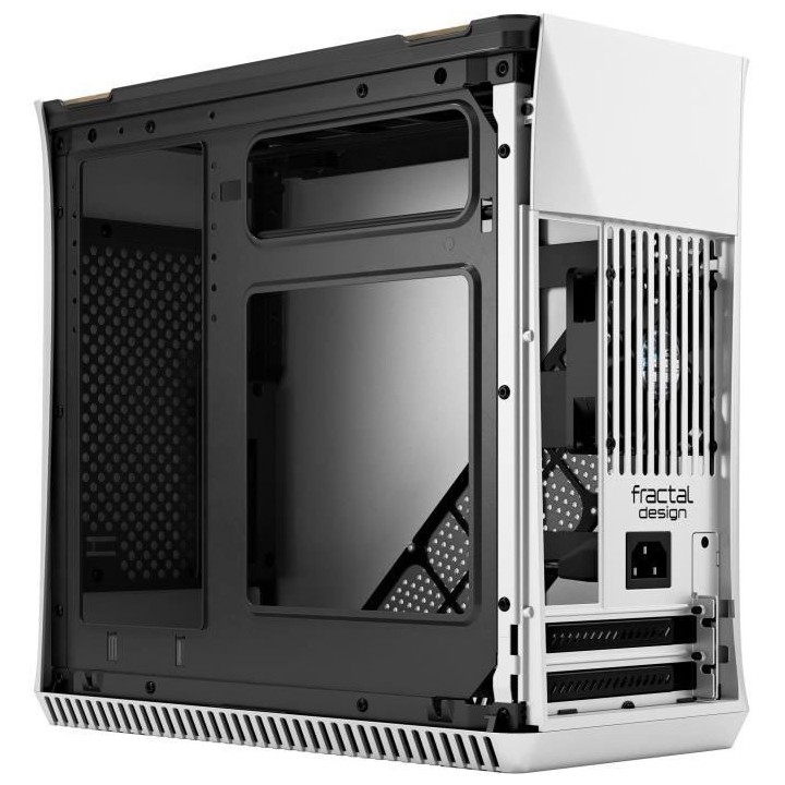 FRACTAL DESIGN BOITIER PC Era ITX - Silver- White Oak - Gris - Format