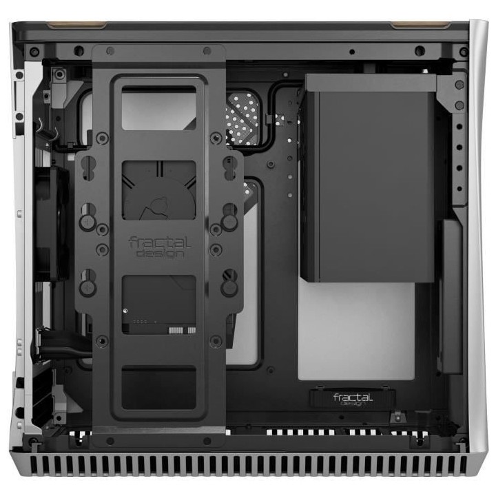 FRACTAL DESIGN BOITIER PC Era ITX - Silver- White Oak - Gris - Format