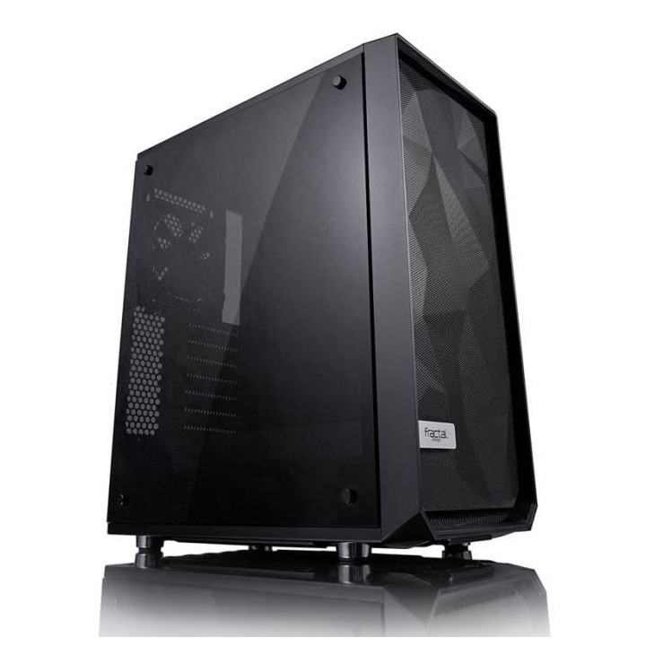 FRACTAL DESIGN BOITIER PC Meshify C - Noir - Verre trempé - Format AT