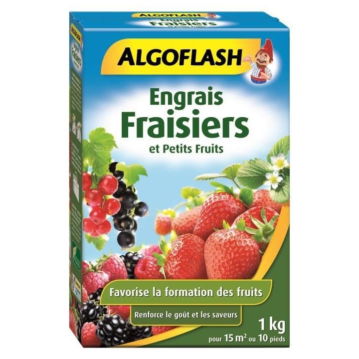 ALGOFLASH Engrais Fraisiers et Petits Fruits - 1kg