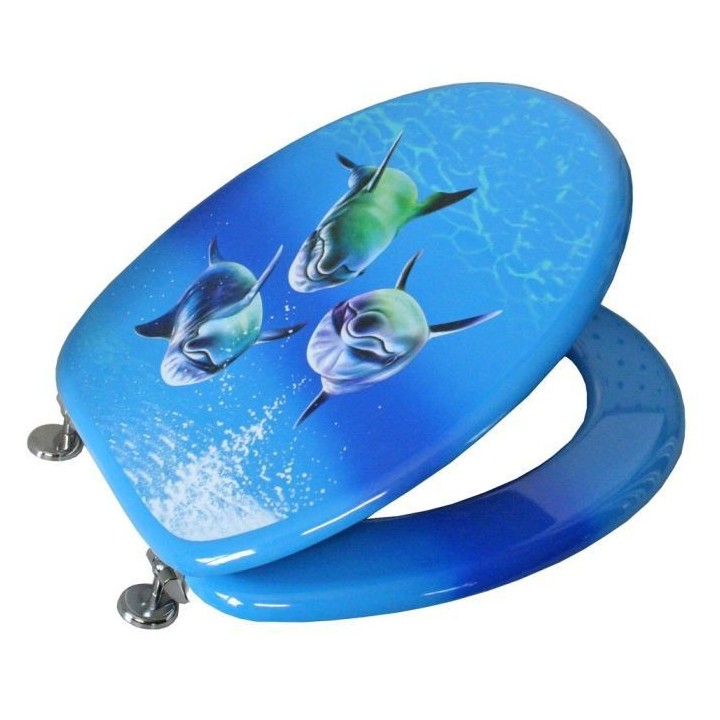 FRANDIS Abattant WC décoratif Dauphins
