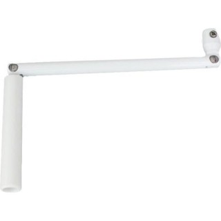 Manivelle seule - En acier laqué blanc - Sortie ronde : �Ø 12 mm