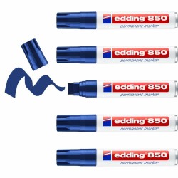 Marqueur permanent Edding 850 Bleu (5 Unités)