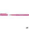 Marqueur permanent Faber-Castell Broadpen Pastel Rose (10 Unités)