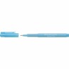 Marqueur permanent Faber-Castell Broadpen Pastel Bleu pastel (10 Unités)