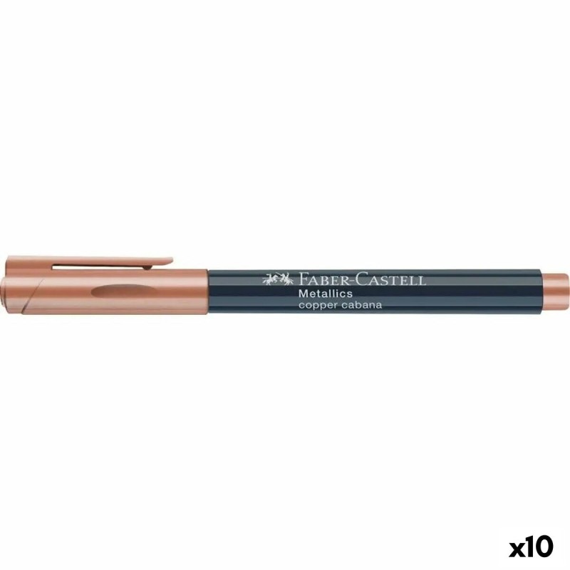 Marqueur Faber-Castell Metallics Copper Cabana (10 Unités)