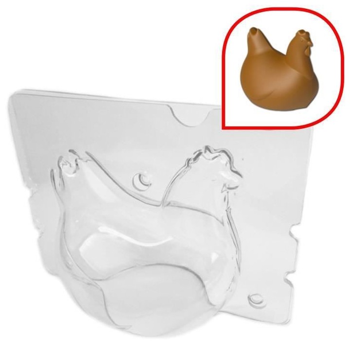 FRIFRI ZCMOUL5 - Moules 3D Poule de Pâques - Sans BPA - Facile a util