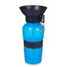 Bouteille Abreuvoir pour Chiens Bleu Noir Métal Plastique 500 ml (12 Unités)