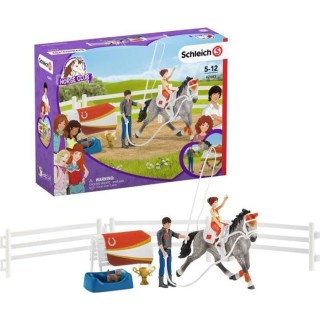 SCHLEICH - Figurine Kit de voltige équestre Horse Club Mia