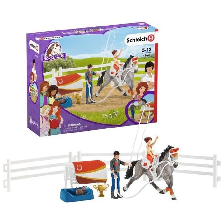 SCHLEICH - Figurine Kit de voltige équestre Horse Club Mia
