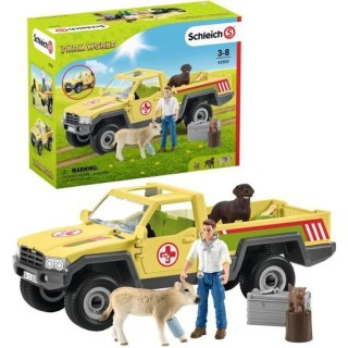 SCHLEICH figurine 42503 - Visite du vétérinaire a la ferme - Farm Wo