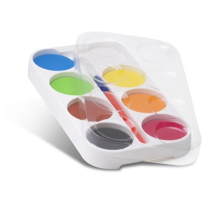 PRIMO 093A8T Pastilles de gouache, épaisseur 13 mm Ø 55 mm, boîte e