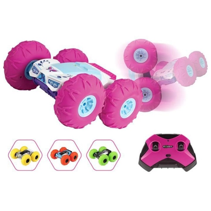 EXOST Voiture Télécommandée tout-terrain 360 Tornado rose - 25cm -