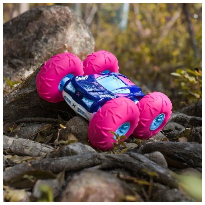 EXOST Voiture Télécommandée tout-terrain 360 Tornado rose - 25cm -