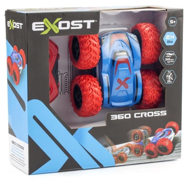 EXOST - 360 CROSS Rouge - Voiture Télécommandée tout terrain - Fonc
