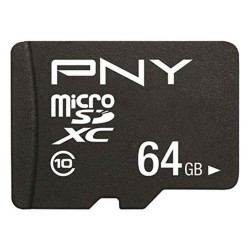 Carte Mémoire Micro SD avec Adaptateur PNY Performance Plus C10